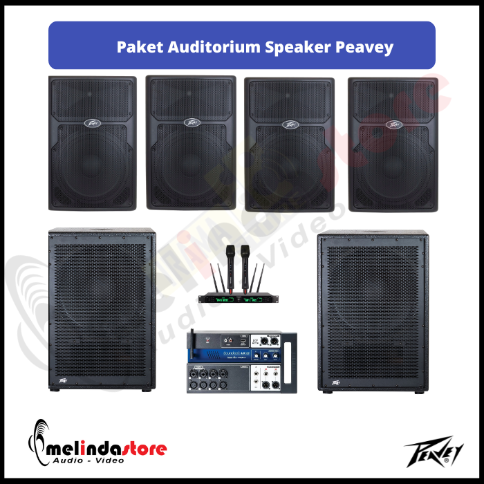 Paket Auditorium Speaker Peavey - 4 Speaker 2 Sub